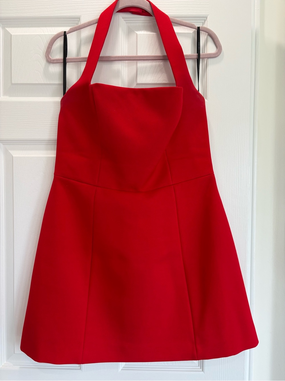 Ever New Red Halter Fit-and-Flare Dress